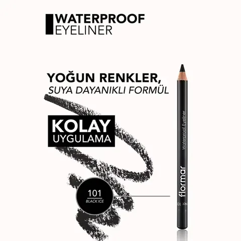Flormar Waterproof Eyeliner 101 black Ice