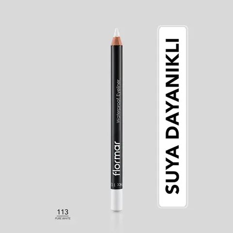 Flormar Waterproof Eyeliner 113 pure White
