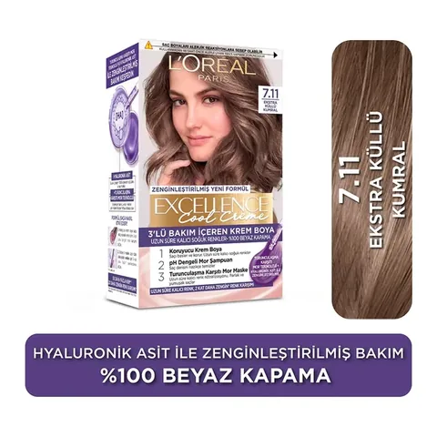 L'Oreal Paris Excellence 7.11 Extra Aschrot Haarfarbe