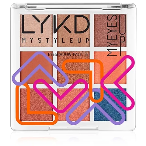 Lykd 9 pcs Eyeshadow Palette 250 sunset Glow