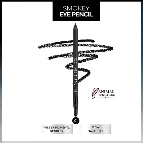 Note Smokey Eye Pencil 01 black