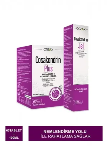 Orzax Cosakondrin Plus 60 tablets | Cosachondrin Gel 100 ml Gift