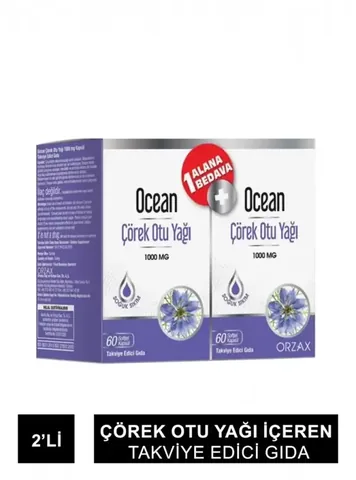 Orzax Schwarzkümmelöl 1000mg 60 Kapseln | Unterstützung für das Immunsystem & die Verdauung