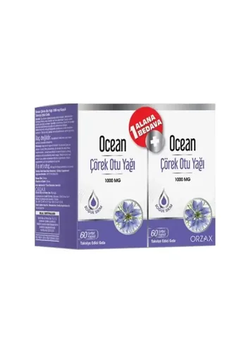Orzax Schwarzkümmelöl 1000mg 60 Kapseln | Unterstützung für das Immunsystem & die Verdauung
