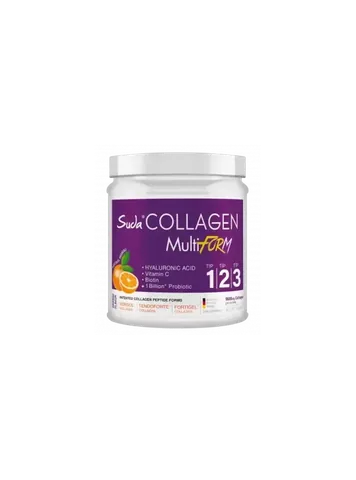 Suda Collagen سودا كولاجين متعدد الأشكال بنكهة البرتقال، غذاء مكمل غذائي 360 جم
