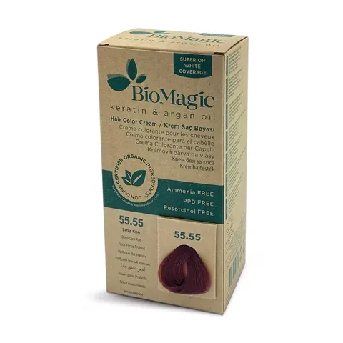 Biomagic Coloration Cheveux Rouge Vin 55.55