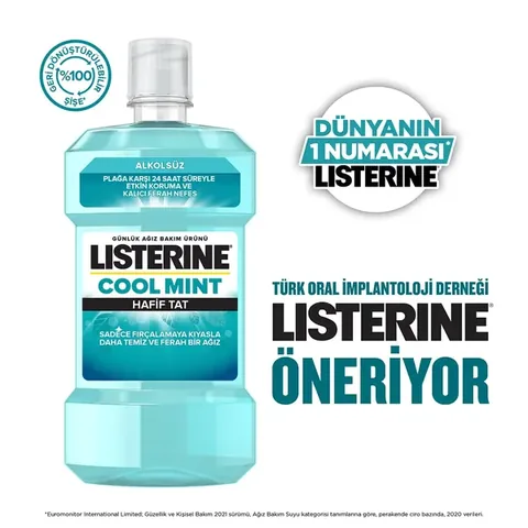 Listerine Cool Mint Light Mint Oral Care Product 500 ml