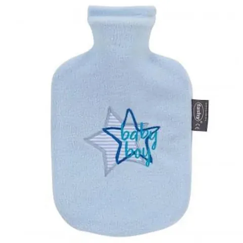 Fashy Termofor Child's Hot Water Bottle with Cover - Blue 0,8 L