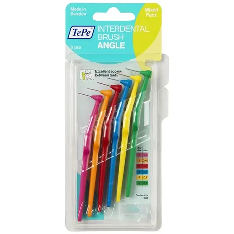 TePe Angle Mixed Pack Interdental Brush 6 Adet