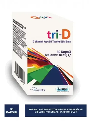 Matriks Tri-d Vitamin D 30 capsules