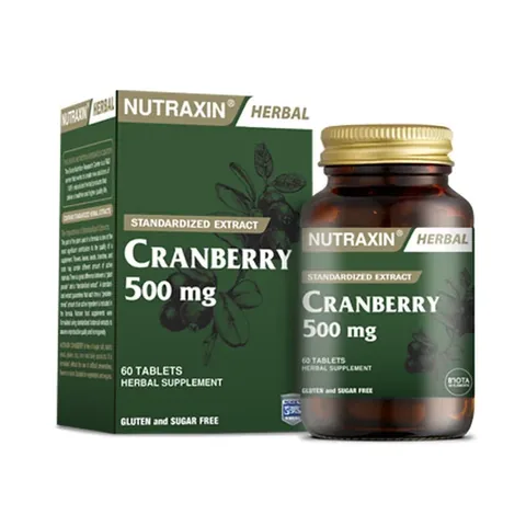 Nutraxin Cranberry 500 mg Dietary Supplement 60 Tablet