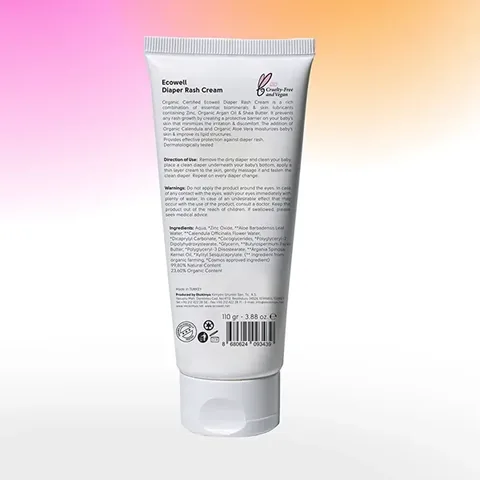 Ecowell Organic Diaper Area Care Cream 110 gr