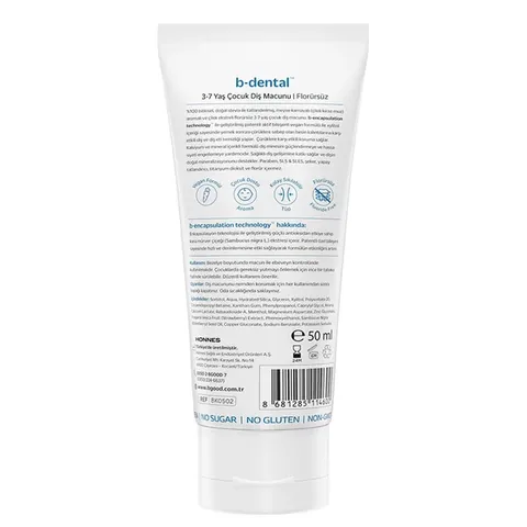Offrez un sourire sain : Dentifrice enfant sans fluorure 3-7