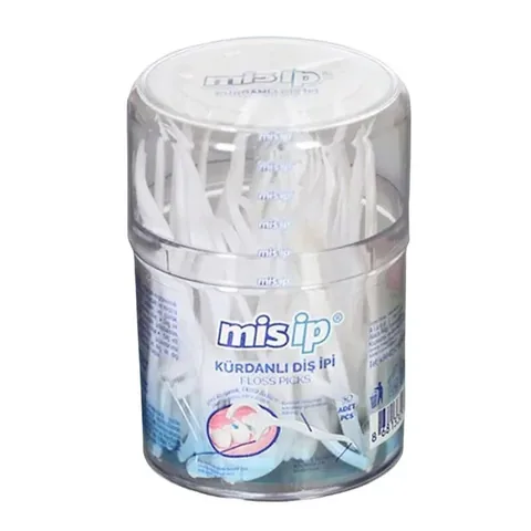 Mis Dental Floss Picks with Toothpick 50 pcs