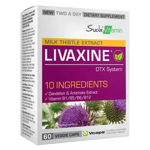 Suda Vitamin Milk Thistle Extract Livaxine 60 Capsule
