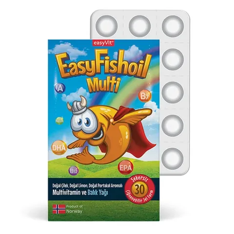 Easy Fish Oil Multi + Omega 3 Chewable Tablet 30 pcs