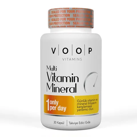 Voop Multivitamin and Multimineral Food Supplement 30 Capsules