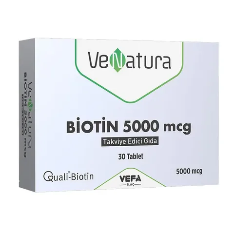 VeNatura Biotin 5000 mcg Food Supplement 30 Tablet