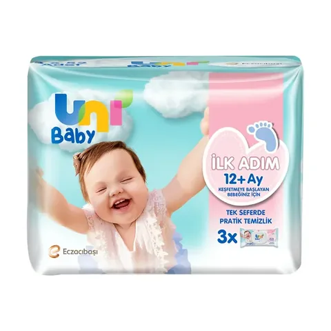 Uni Baby First Step Wet Wipes 3x52 pcs
