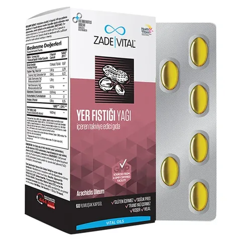 Zade Vital Peanut Oil 60 Softgel Capsules