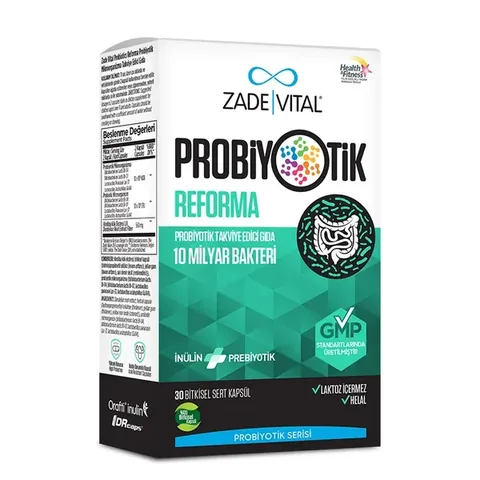 Zade Vital Probiotic Reforma Food Supplement 30 Herbal Capsules