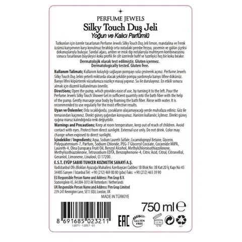 Eyüp Sabri Tuncer Silky Touch Shower Gel 750 ml