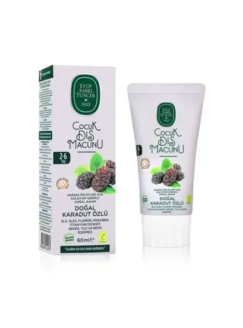 Eyüp Sabri Tuncer Kinder natürliche schwarze Maulbeeren Zahnpasta 60ml