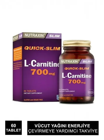 Nutraxin نيوتراكسين كويك سليم إل-كارنيتين 700 مجم 60 قرصًا