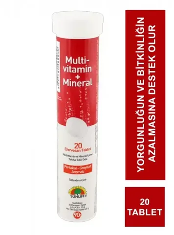 Sunlife Multi-vitamin + Mineral 20 tablets