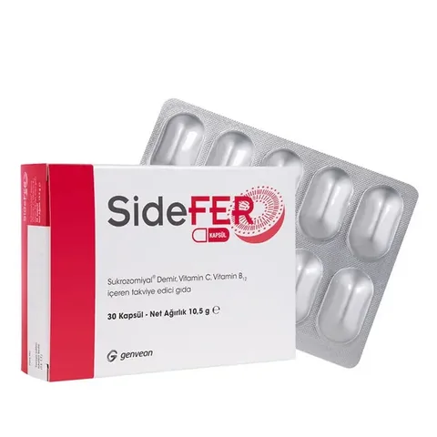 Sidefer Vitamin C and Vitamin B12 30 Capsules