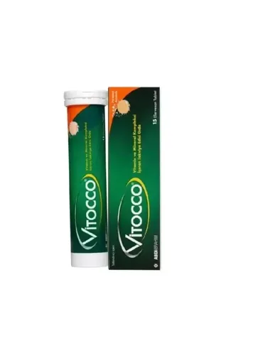 Abdi İbrahim Vitocco Food Supplement Containing Vitamin Minerals 15 effervescent Tablets