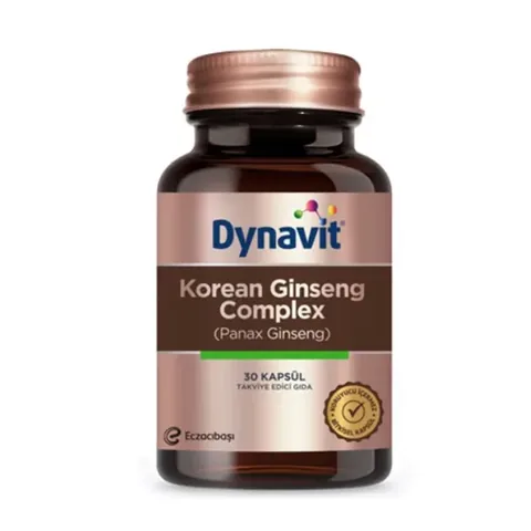 Eczacıbaşı Dynavit Korean Ginseng Complex Food Supplement 30 Capsules