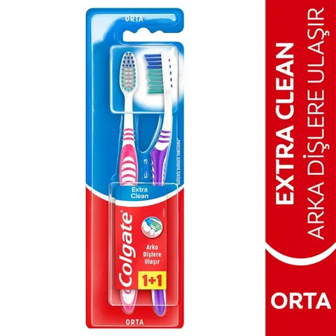 Colgate Extra Clean 1+1 toothbrush Medium