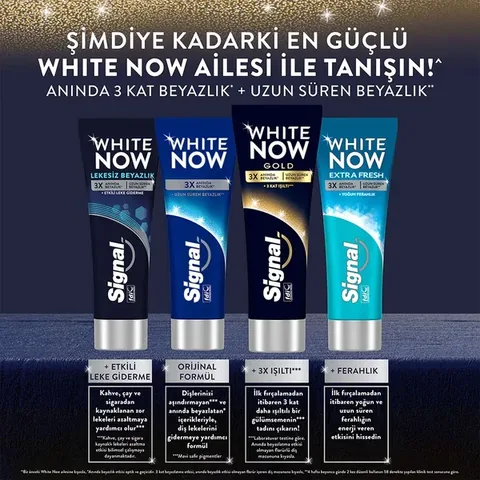 Signal White Now Triple Power Gold Toothpaste 75 ml