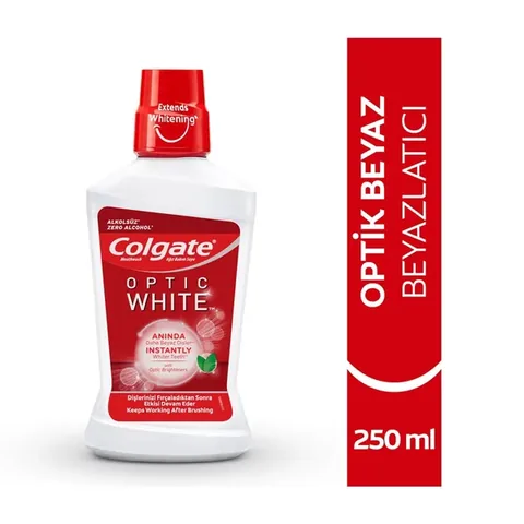 Colgate alkoholfreies optisches Weiß Mundwasser 250ml