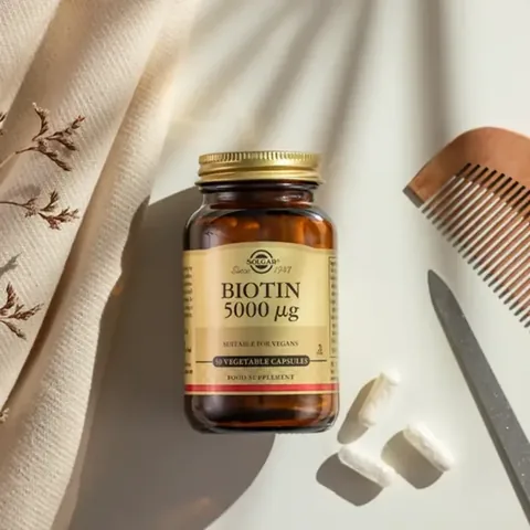 Solgar سولجار بيوتين 5000 ميكروغرام 50 كبسولة