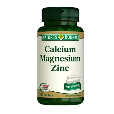 Natures Bounty Calcium Magnesium Zinc + D3 Dietary Supplement 100 Caplet
