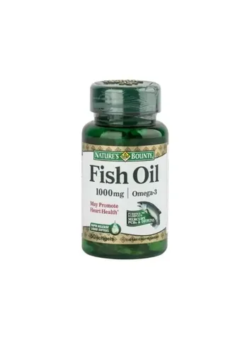 Nature's Bounty Fish Oil 1000 mg Omega 3 food Supplement 50 capsules