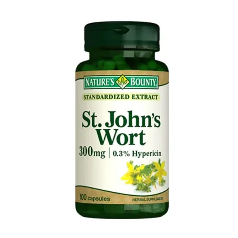 Natures Bounty St. Johns Wort 300 mg Dietary Supplement 100 Capsules