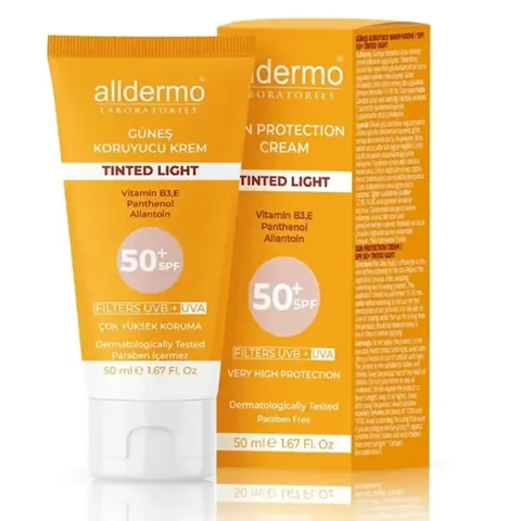 Alldermo Sun Protection Cream Spf50+ 50 ml | Tinted Light