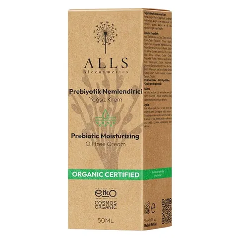 Alls Biocosmetics Organic Oil-Free Prebiotic Moisturizer 50 ml
