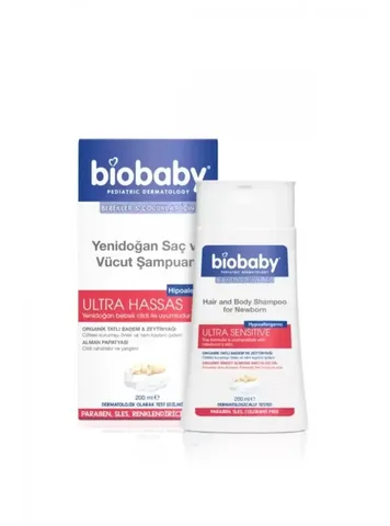Biobaby Neugeborenen Haar- und Körpershampoo 200ml