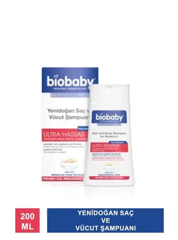 Biobaby Neugeborenen Haar- und Körpershampoo 200ml