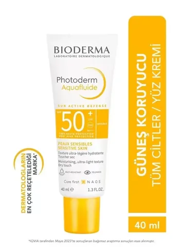 Bioderma Photoderm Aquafluid Spf50+ 40 ml Sensibio H20 100 ml Gift