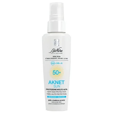 Bionike Aknet Sun Sunscreen Cream Gel Spf50+ 50 ml