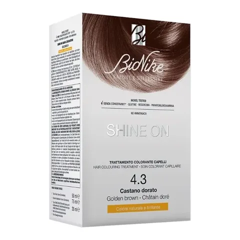 Bionike Shine On Hair Coloring Kit Golden Brown No: 4.3