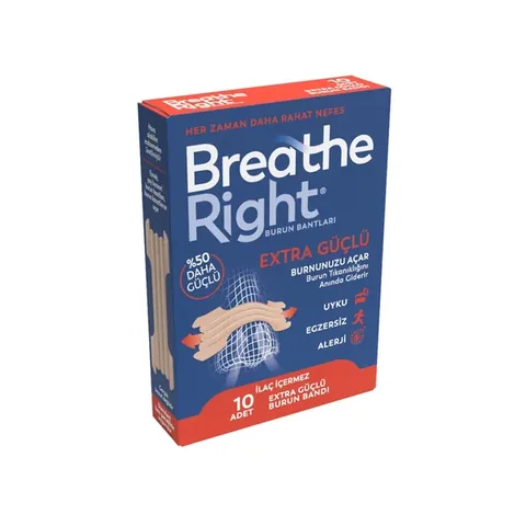 Breathe Right Extra Strong Nasal Strips 10 pcs