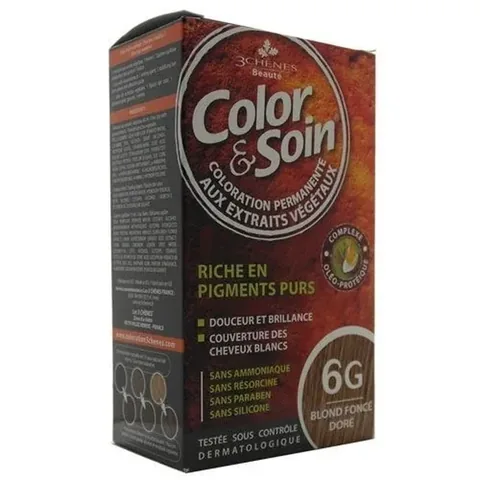 Color and Soin Hair Dye 6G Shimmering Dark Golden Blonde