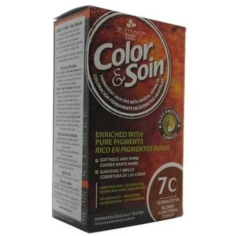 Color and Soin Hair Color 7C Terracotta Yellow
