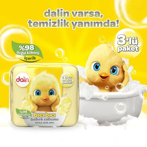 Dalin Klasik Bebek Sabunu 3x75 gr